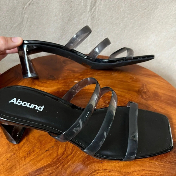 Nordstrom Abound Ethan Strappy Slide Sandal in Black Smoke Size 6.5 - Picture 4 of 11